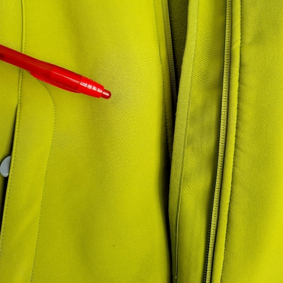 L.L. Bean Women's Lime Green Zip Front Casual Jacket Size Small - Picture 8 of 13
